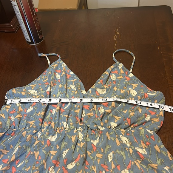 Perfectly Priscilla Blue & Orange Blouse Size S - Picture 14 of 15